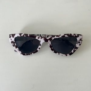 White and brown sunglasses